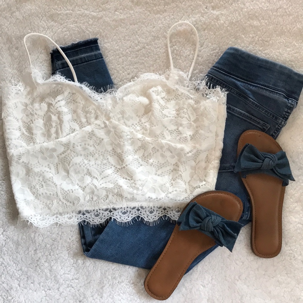 Lace crop top